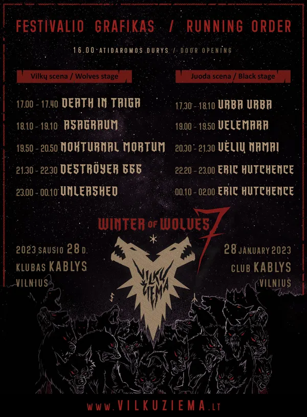 WINTER OF WOLVES 7 Festival Program